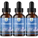 Natures Craft High Absorption L-theanine נוזל טיפות - Nootropic Focus תוספת עם L Theanine 200 מ"ג פר לשרת וצ'מומיל לחלץ - תוספת למבוגרים ולילדים להירגע להתמקד - 6oz
