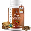 Pure Ceylon Cinnamon קפסולות, 2,000 מ"ג, תוספת של חודשיים | מיוצרת בסרי לנקה | Non-GMO, Gluten-Free, True Cinnamomum מסרי לנקה, 100% Pure Cinnamon (NOT Mix with Cassia).