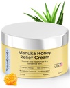 Clearbody Organics Manuka Honey Cream - 2 fl oz, Pack of 1 - Soothing Eczema Cream - Deep hydrotion with Colloidal Oatmeal - מיידית Manuka הקלה עבור יבש, Itchy Skin