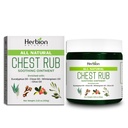HERBION Naturals Chest Rub - Soothing Ointment with Soothing Vapors for Adults & Children 2+ - Relieves Cough, Cold, Nasal & Chestungestion - מצמצם את השרירים ו- Aches משותף (3.53 Oz (Pack of 1)