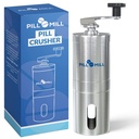 Pill Mill Pill Crusher - Crushes Tablets מרובות אבקה יפה - Metal Pill Grinder - Tablet Pulverizer מתאים לנסיעה - Great Feeding tube Use and חיות מחמד