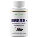 Paradise Herbs Elderberry עם Zinc Extract, תומך ההגנה הטבעית של הגוף, Super Potent, Ultra Pure, טבעוני, non GMO, Gluten Free, 60 קפסולות צמחוניות