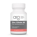 Allergy Research Group Zinc Citrate תוסף - Zinc for Men & Women, Immune Support, Pure, Well-Absorbed, Well-Tolerated, Trace מינרלים, 50mg Vegetarian כמוסות - 60 Count Count Count