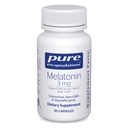 Encapsulations טהור מלטונין 3 מ"ג - תוסף Antioxidant לתמיכה בשינה טבעית & הקלה של חוסר שינה Occasional - עבור תמיכה בשינה טבעית * - 30 קפסולות