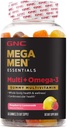 GNC Mega Men Essentials Multi Plus - אומגה 3 מסטיק, 60 ct