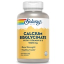 Solaray Calcium Bisglycinate 1000 מ"ג עם ויטמין D-3, תוספת Chelated Calcium עבור כוח העצם ותמיכה שיניים בריאה, שיפור Absorption וקל ל Digest, 30 משרתים, 120 VegCaps