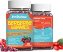 2 Pack Berberine Gummies 1200 מ"ג עם Ceylon Cinnamon 200 מ"ג, Milk Thistle Extract & Turmeric, Vegan Brad Flavor, Non-GMO, Gelatin-Free, Gluten-Free, 120 Count Count Count