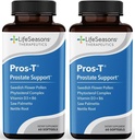 Pros-T - Prostate Support Supplement - Saw Palmetto, Phytosterol, Zinc, Nettle, ויטמין D-3 & B6 - לקדם את תפקוד Prostate בריא ו-Urinary Flow - שיפור Tissue - 60 Softgels (Pack of 2)
