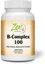 תוסף ויטמין B מורכב - תוסף ויטמין B מלא עם Folic Acid, biotin, Inositol - תמיכה Immune ו Cardio בריאות, אנרגיה metabolism - 100 טבליות