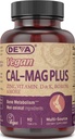 DeVA טבעוני Calcium Magnesium תוסף, Plus Zinc, ויטמינים C, D & K, Boron, 90 טבליות