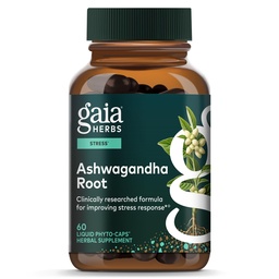 Gaia Herbs Ashwagandha Root 350 mg, 60 Vegan Capsules, 30 Servings