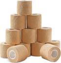 Ever Ready First Aid Self Adherent Cohesive Wrap Bandages, 2" x 5 יארדs for First Aid, Sprains, Swelling, Sports, חיות מחמד, טאן צבע