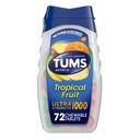 Tums Ultra 1000 מקסימום עוצמה טרופית פירות - 72 טבליות Chewable