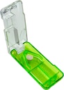 EZY DOSE Pill Cutter ו-Splitter עם Dispenser, Daily Usage, Safely Cut Pills, ויטמינים, טבליות בחצי או רבעים, Accurate and Easy Cutting, Stainless Steel Blade, Travel Sized, ירוק, BPA חינם