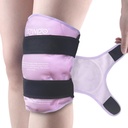 חבילת קרח חדשה לניתוח החלפת ברכיים, Reusable Gel Cold Pack Wrap Around All Knee Ice Pack Wrap for Injuries, Meniscus Tear, ACL, Swelling - Purple Pack