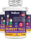 Nu Best Tall Kids - טוילרים ויטמינים ומזונות לילדים בגיל 2 עד 9 - תמיכה בעצמות העצם, בריאות כללית ואי-אמון - צורות בעלי חיים - 270 טבליות ברי צ'וגבל 3
