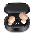 CIS Hearing Aids, Miniature Hearing Amplifiers for Adults with Noise Cancelling, Rechargeable Hearings עבור מבוגרים עם Crystal Clear Sound, ו LED Power Display