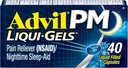 עו"ד כאב ראש Reliever ו- Nighttime Sleep Aid, Pain Medicine with Ibuprofen for Pain Relief and Diphenhydramine Citrate for a Sleep Aid - 40 Coated Caplets