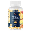 SOHM Amla ו- Ashwagandha Gummies, Individually Wrapped, תומך בריאות החיסון בריא, צמצום זיהומים - Ashwagandha חניכיים לנשים וגברים צמחוניים (Pineapple, Mango)