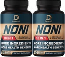 10in1 Noni כמוסות - 4 חודשים אספקה עם Elderberry, Boswellia, Turmeric, ג'ינג'ר & More - שרירים תומכים, Joint, Digestive & Immune - 2 Packs של 60 קפסולות טבעוניות, non-GMO & Gluten-Free-Free-Free-Free-Free-Free-Free-Free-Free-Free-Free-Free-Free-Free