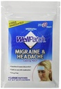 Wellpatch Migraine & Headache Cooling Patch - סמים חינם, נמשך עד 12 שעות, בטוח לשימוש עם תרופות - פטים גדולים (4 פטים גדולים), כל 4.3 x 2 ב -4.