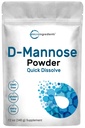 Micro Ingredients D Mannose, Pure Mannose תוסף, Quick Water Soluble, תמיכה Urinary Tract ניקויse & Bladder בריאות, Premium Mannose עבור נשים וגברים, ידידותי טבעוני.