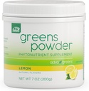 AdvoCare Greens אבקת Phytonutrient תוסף - תמיכה בריאות העיכול עם אנטיoxidants, Prebiotics & Probiotics * - כולל אבקת ברוקולי, אבקת גזר ועוד - לימון, 7 oz