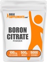 BulkSupplements.com Boron Citrate אבקת - Boron תוסף עבור גברים ונשים, רמת מזון - עבור עצמות ושיתופי תמיכה, 100 מ"ג לשרת, 500g (1.1 lbs) (Pack של 1)