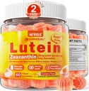 2 Pack Lutein ו Zeaxanthin תוספי חניכיים (25 מ"ג) ויטמינים A, C, E, Bilberry, Astaxanthin - שמן קוקוס עבור Absorption טוב יותר - עבור מבוגרים ומתבגרים חזון, עין, המוח, העור - ירוק, סוכר חינם, סוכר חינם, סוכר חינם, חינם, סוכר חינם, סוכר חינם.