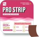 ProSTRIP® Iron+AB-Fortis® 14 מ"ג נוסף עם ויטמין C, B1, B2, B6, Folic Acid, Beetroot, Spinach ו Tart Cherry - 30 פסים טבעוניים אוראליים - No Water Needed - High Absorption by Prowise Healthcare