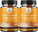 תוסף Citrus Bergamot עם Citrus Bioflavonoids - Ultimate Citrus Bioflavonoids תוסף עם Citrus Bergamot לחלץ 1000mg Rutin ואת Hesperidin for Immunity & Heart Health Support (2 חודשים)