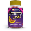 מסטיקמי ZZZs Melatonin - Sleep Gummies 5 מ"ג - Strawberry Flavor - 90 Count - טבעוני ידידותי, Gelatin ו Gluten Free - Halal and Kosher Certified - Nighttime Gummies לגברים ונשים