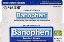 MAJOR תוספת כוח Banophen - Anti-Itch Cream - Super Analgesic Skin Protectant - Helps Relieve Itches from Insect Bites and Skin Irritations - 1 Oz. (1 Pack)