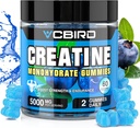 Creatine Monohydrate 5g Per משרת, No Sugar Creatine תוספי תמיכה כוח, ביצועים, אנרגיה, התאוששות, גלוקוז-Free Creatine עבור נשים וגברים (60 מסטיקים)