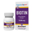 מקור גבוה ביוטין 10,000 mcg - תוספת יומית תומכת בריאות שיער וצמיחה - Natural Biotin תוסף מסייעות לציפורים בריאות ועור - 60 טבליות של נכות