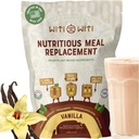 WitiWiti Vegan Mealחליפו, Vanilla - אבקת חלבון מבוססת צמחי 23g - Superfood, Greens, Prebiotics, ויטמינים ומינרלים - חלב & גלטן חינם - All in One Shake for Women & Men, 15 Svgs