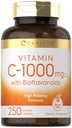 Karlyle ויטמין C 1000 מ"ג | עם Rose Hips ו Citrus Bioflavonoids | 250 Caplets | Vegetarian, non-GMO, Gluten Free Supplement