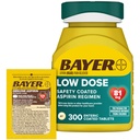 Bayer Aspirin 81mg Enteric Coated טבליות 300ct ו 2 Count Travel Pack של Genuine Aspirin 325 מ"ג coated Tablets