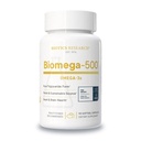 Biotics Research Biomega 500 אומגה 3 שמן דגים, שמן דגים גבוה עם EPA / DHA, אומגה 3 חומצות שומן, תומך Immune ו Cardiovascular 90 Softgel קפסולות