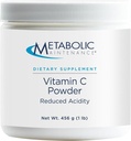 תחזוקה מטאבולית טהורה אבקת C - 1100 מ"ג Premium Ascorbic Acid & Sodium Ascorbate Antioxidant תוסף עבור Immune Support & Adrenal Health - Gluten-Free (1 lb / 456g)