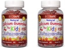 אלמוג Calcium ויטמין D3 ילדים מסטיקמי, דובדבן טבעי, non GMO, Gluten-Free, SOy-Free ו- Gelatin חינם - 300 מ"ג של Calcium, ו-800 IU של ויטמין D3-60 חניכיים (1 Pack)