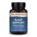 Dr. Mercola Sleep Support with Melatonin, 1.5 מ"ג מלטונין Per משרת, 30 משרתות (30 קפסולות), תוספת תזונתית, תמיכה בשינה בריאה והתמקדות נפשית, Non-GMO