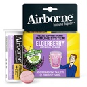 A Air Elderberry לחלץ + ויטמין C 1000 מ"ג (per Serve) - טבליות Effervescent (20 Count in a Box), Gluten-Free Immune תמיכה תוסף, עם ויטמינים A C E, Zinc, Selenium, סוכר חינם סוכר בחינם