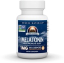 מקור Naturals Sleep Science Melatonin 1 מ"ג, 100 Orange Flavored Lozenges