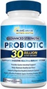 30 מיליארד Probiotics תוסף | 10 סטרינס נדיר מבחינה מדעית של Bacillus subtilis & Bacillus coagulans prebiotic תמיכה אופטימאלי Immune & Digestive בריאות (1 Daily)