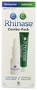 Rhinase Nasal Care Combo Pack - Nasal Gel (1 oz) ו Saline Spray (1 oz) עבור יבשה, Allergy Relief & Nosebleed Prevention, Aloe-Free & pH Balanced