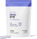 Good.clean.goop Wellness The Bodyguard Immunity Chews | תוספת תזונתית לתמיכה ב-Immune | Elderberry Extractored & ויטמין D.Berry Flavored | Immune System Booster | חבילת 30 צ'אדות | Non-GMO