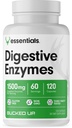 Bucked Up Digestive Enzymes (1500 מ"ג), Essentials (60 משרתים, 120 קפסולות)