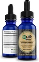 QuikPlus Bone Matrix with Calcium, Magnesium, Zinc ו- Potassium - כולל 9 מינרלים נוזליים Ionic, Collagenizer for Bone and Dental Support, Vegan, Gluten-Free, All Natural (2 עוץ)