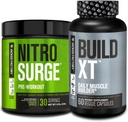 מפעל ג'ק Nitrosurge Pre-Workout in Green Apple & Build XT שריר בניין Bundle עבור גברים ונשים
